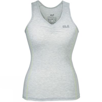 Top Jack Wolfskin Dry 'n Light Mujer - Gris - Chile CVY956274